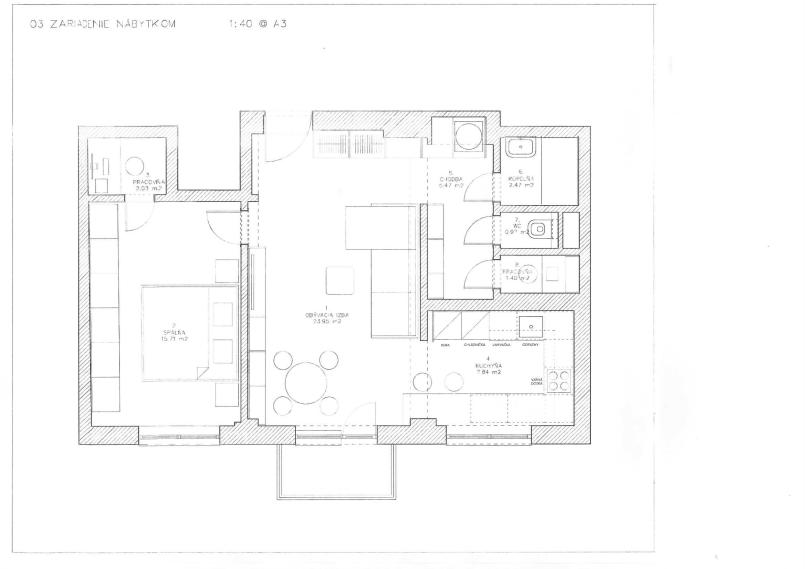 PREDAJ: štýlový mestský 2i byt 65,80 m2 Krížna, Staré mesto