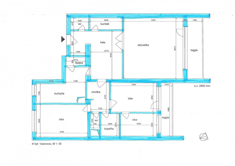 PREDAJ: priestranný 4i byt + 2 loggie + parkovacie miesto v garáži, Vazovova, Straré Mesto